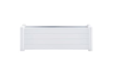 Høybed PP hvit 100x43x35 cm - Hvit - Hagemøbler - Øvrig utendørs - Tilbehør utendørs - Hagekrukker