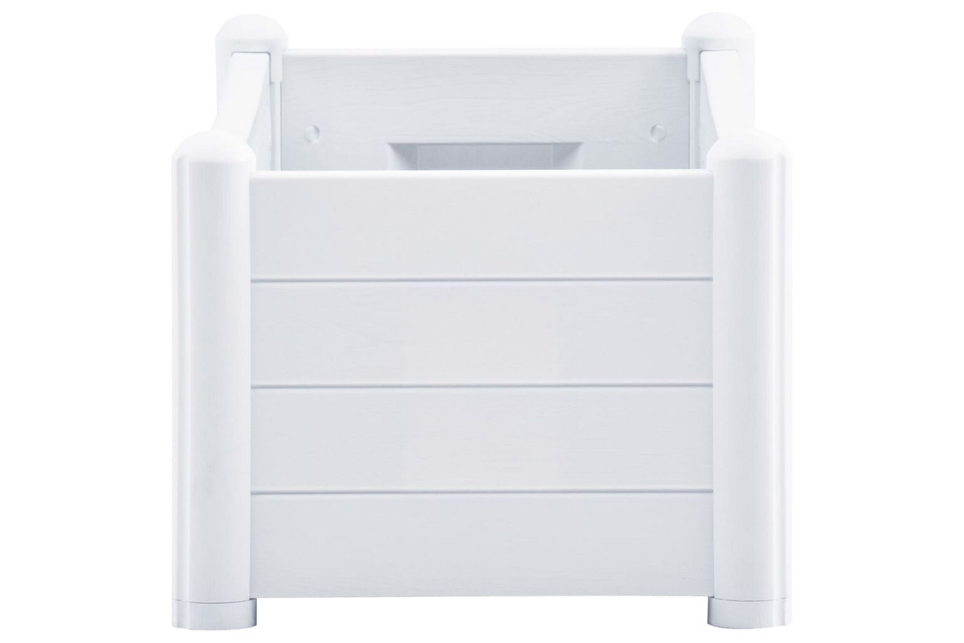 Høybed PP hvit 100x43x35 cm - Hvit - Hagemøbler - Øvrig utendørs - Tilbehør utendørs - Hagekrukker