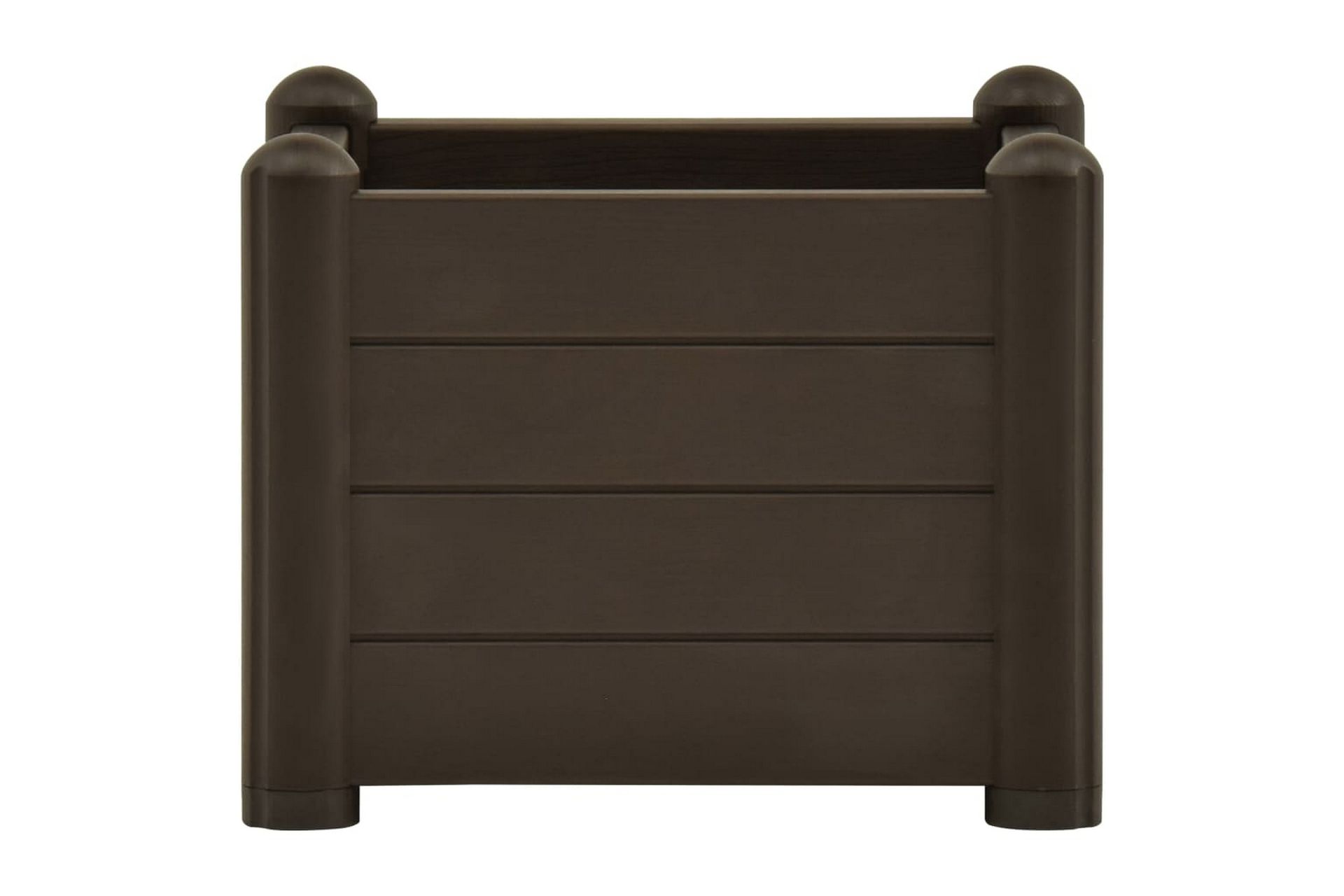 Høybed PP mocca 43x43x35 cm - Brun - Hagemøbler - Øvrig utendørs - Tilbehør utendørs - Hagekrukker