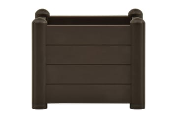 Høybed PP mocca 43x43x35 cm - Brun - Hagemøbler - Øvrig utendørs - Tilbehør utendørs - Hagekrukker