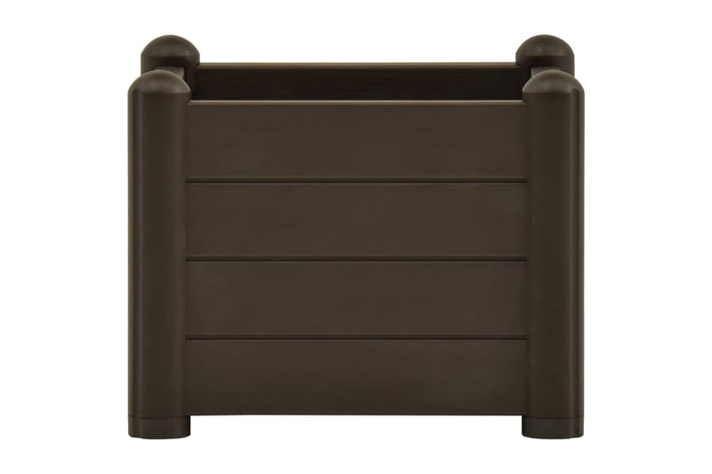 Høybed PP mocca 43x43x35 cm - Brun - Hagemøbler - Øvrig utendørs - Tilbehør utendørs - Hagekrukker