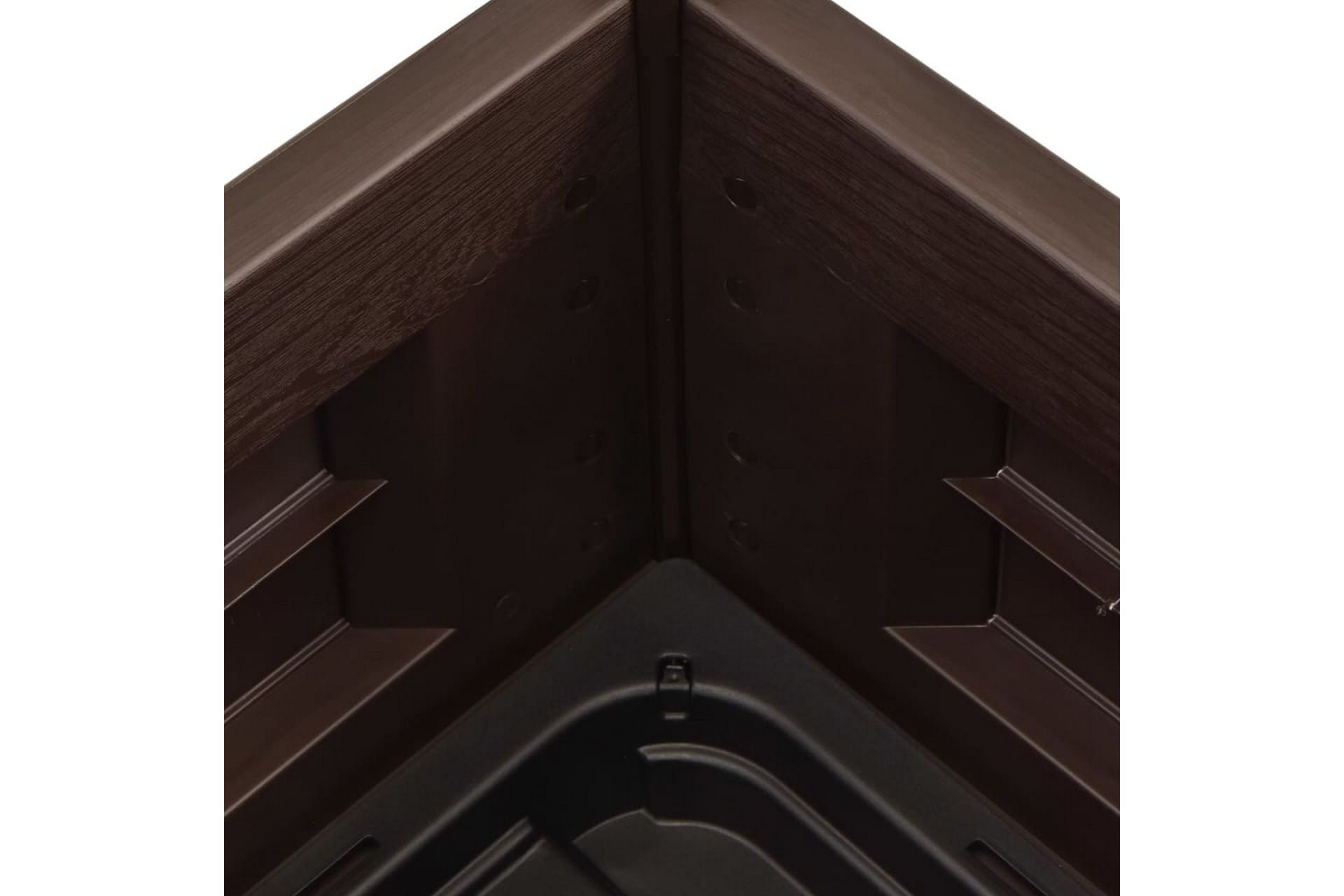 Høybed PP mocca 43x43x35 cm - Brun - Hagemøbler - Øvrig utendørs - Tilbehør utendørs - Hagekrukker