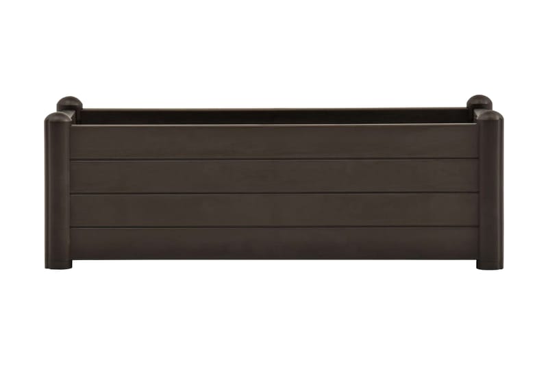 Høybed PP mocca 100x43x35 cm - Brun - Hagemøbler - Øvrig utendørs - Tilbehør utendørs - Hagekrukker