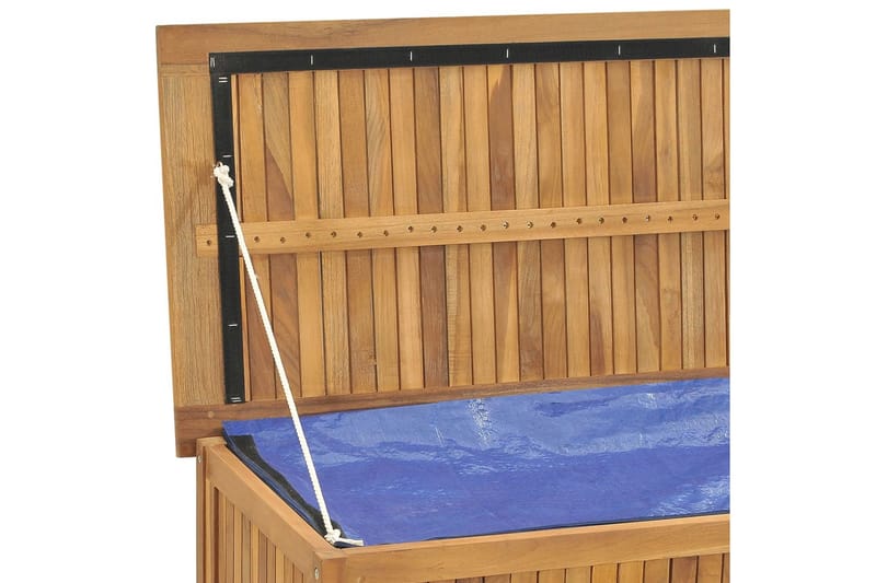 Hageboks 114x50x58 cm heltre teak - Brun - Hagemøbler - Øvrig utendørs - Tilbehør utendørs - Hagekrukker