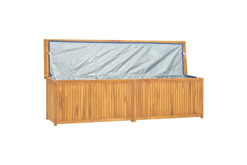 Hageboks 200x50x53 cm heltre teak - Brun - Hagemøbler - Øvrig utendørs - Tilbehør utendørs - Hagekrukker