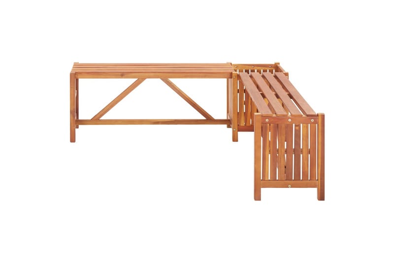 Hagehjørnebenk med plantekasse 117x117x40 cm heltre akasie - Hagemøbler - Øvrig utendørs - Tilbehør utendørs - Hagekrukker