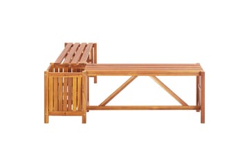 Hagehjørnebenk med plantekasse 117x117x40 cm heltre akasie - Hagemøbler - Øvrig utendørs - Tilbehør utendørs - Hagekrukker