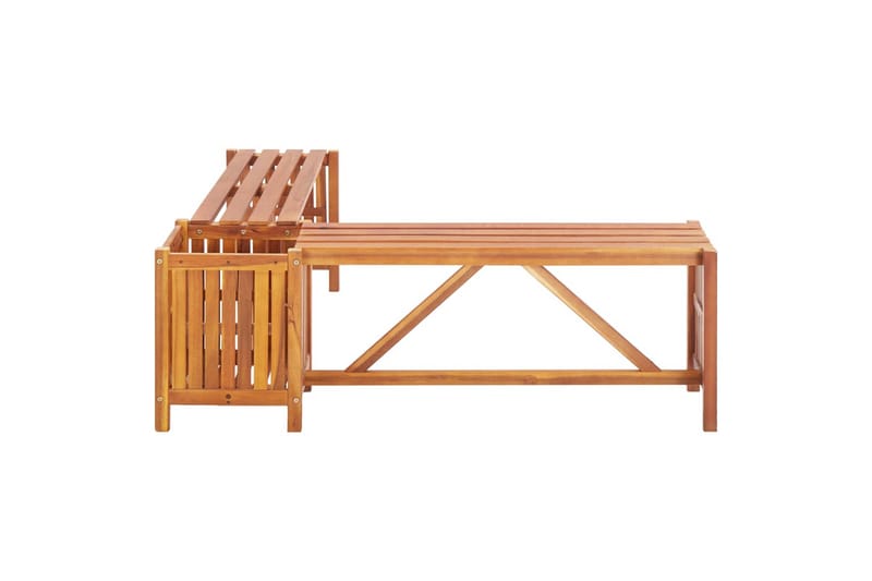 Hagehjørnebenk med plantekasse 117x117x40 cm heltre akasie - Hagemøbler - Øvrig utendørs - Tilbehør utendørs - Hagekrukker