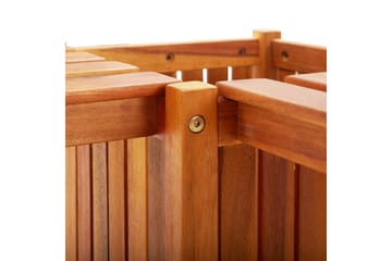 Hagehjørnebenk med plantekasse 117x117x40 cm heltre akasie - Hagemøbler - Øvrig utendørs - Tilbehør utendørs - Hagekrukker