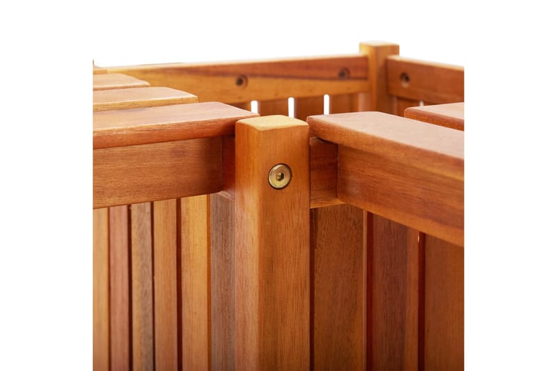 Hagehjørnebenk med plantekasse 117x117x40 cm heltre akasie - Hagemøbler - Øvrig utendørs - Tilbehør utendørs - Hagekrukker