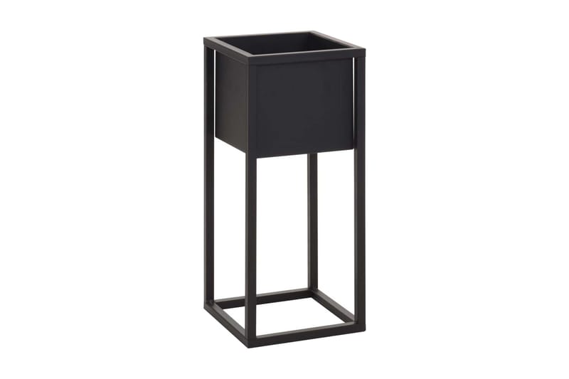 Home&Styling Blomsterpotte på stativ metall svart 50 cm - Hagemøbler - Øvrig utendørs - Tilbehør utendørs - Hagekrukker