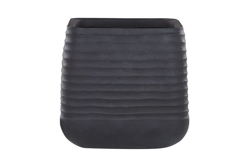 Krukke 50 x 50 x 49 cm svart PARIKIA - Svart - Hagemøbler - Øvrig utendørs - Tilbehør utendørs - Hagekrukker