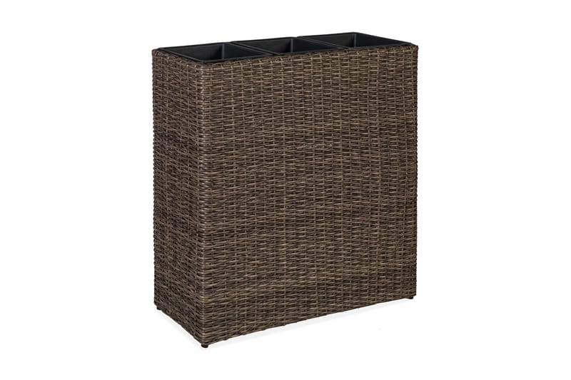 Kurvboks WICKER 77x22xH80cm Mørkebrun - Hagemøbler - Øvrig utendørs - Tilbehør utendørs - Hagekrukker