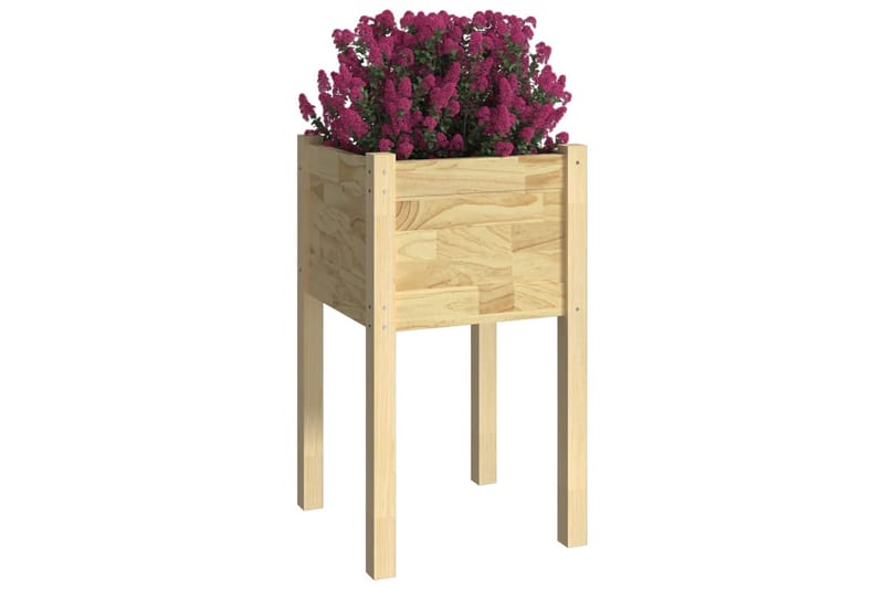 Plantekasse 40x40x70 cm heltre furu - Brun - Hagemøbler - Øvrig utendørs - Tilbehør utendørs - Hagekrukker