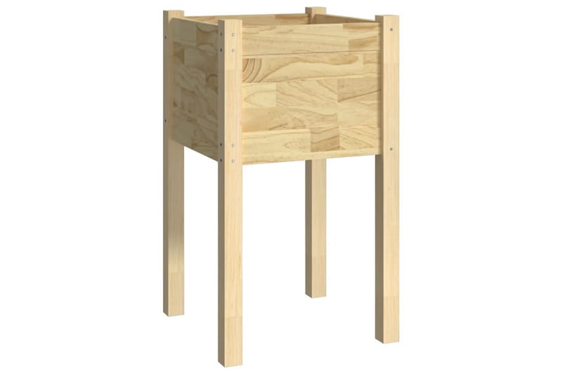 Plantekasse 40x40x70 cm heltre furu - Brun - Hagemøbler - Øvrig utendørs - Tilbehør utendørs - Hagekrukker