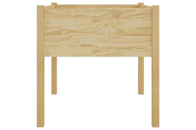 Plantekasse 70x70x70 cm heltre furu - Brun - Hagemøbler - Øvrig utendørs - Tilbehør utendørs - Hagekrukker