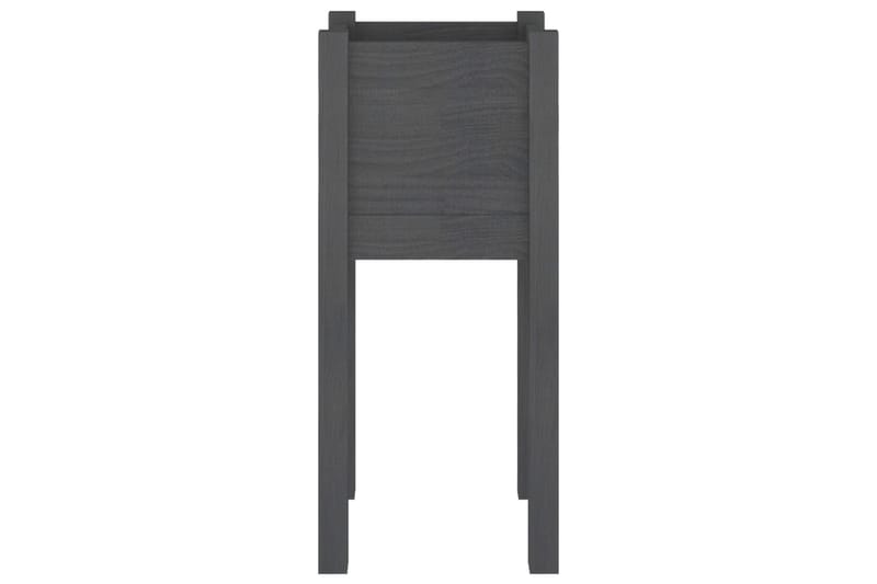 Plantekasse grå 31x31x70 cm heltre furu - Grå - Hagemøbler - Øvrig utendørs - Tilbehør utendørs - Hagekrukker