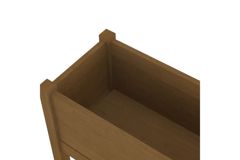 Plantekasse honningbrun 70x31x70 cm heltre furu - Brun - Hagemøbler - Øvrig utendørs - Tilbehør utendørs - Hagekrukker