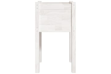 Plantekasse hvit 40x40x70 cm heltre furu - Hvit - Hagemøbler - Øvrig utendørs - Tilbehør utendørs - Hagekrukker