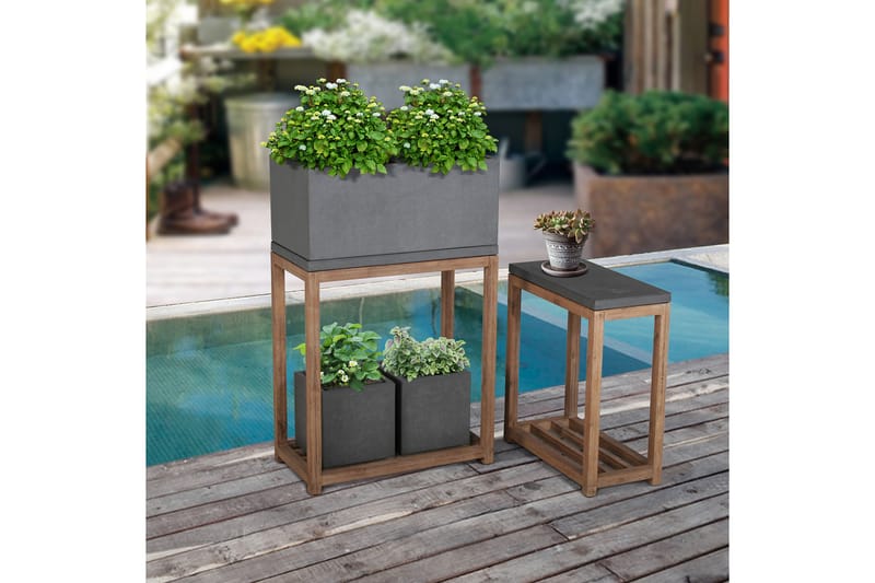 Plantekasse SANDSTONE 65x345xH28cm - Hagemøbler - Øvrig utendørs - Tilbehør utendørs - Hagekrukker