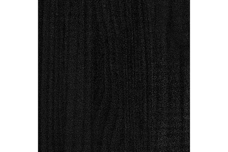 Plantekasse svart 31x31x31 cm heltre furu - Svart - Blomsterkasser - Hagekrukker