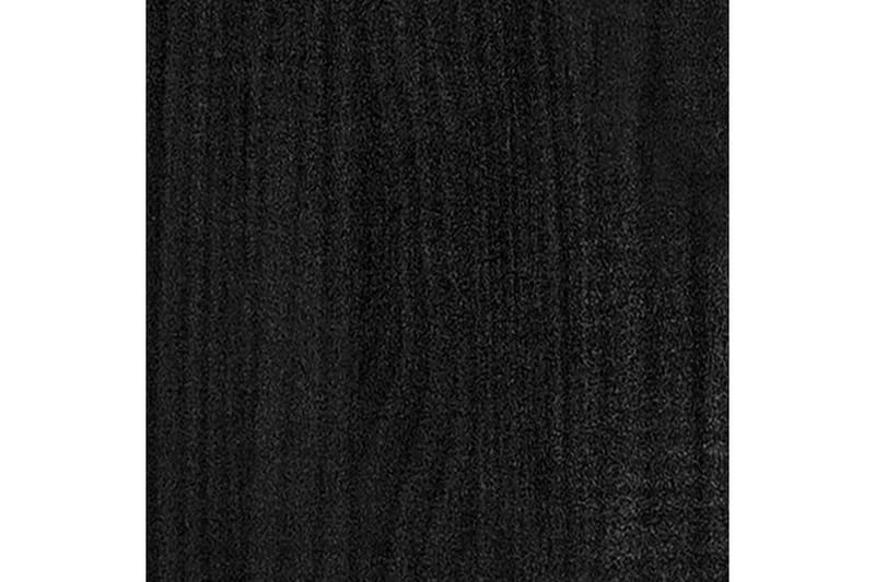 Plantekasse svart 31x31x70 cm heltre furu - Svart - Blomsterkasser - Hagekrukker