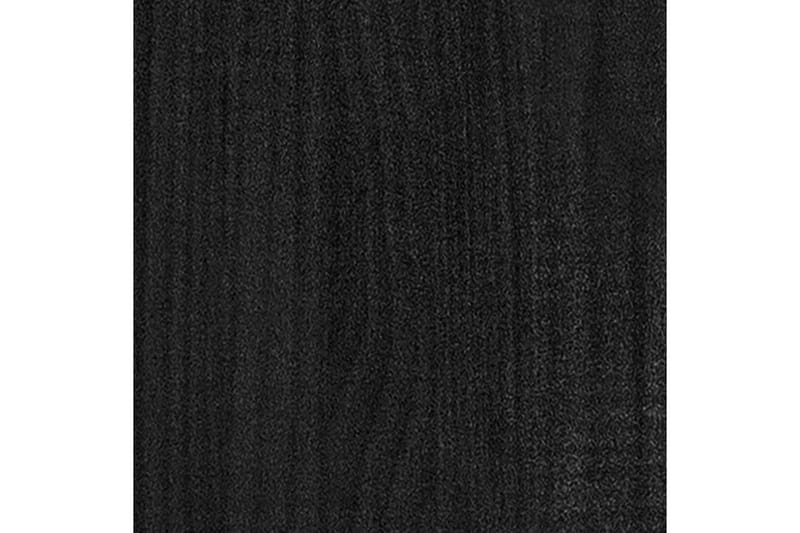 Plantekasse svart 70x70x70 cm heltre furu - Svart - Hagemøbler - Øvrig utendørs - Tilbehør utendørs - Hagekrukker