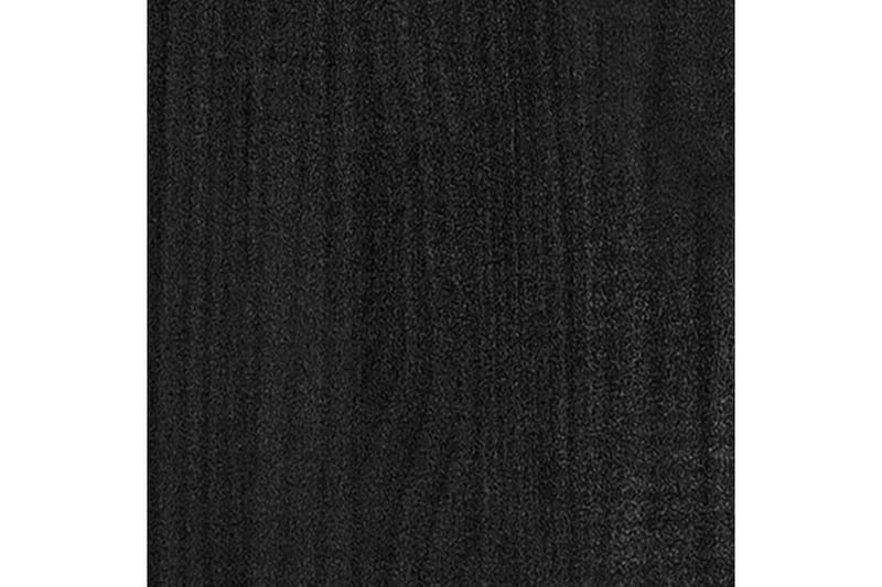 Plantekasse svart 70x70x70 cm heltre furu - Svart - Blomsterkasser - Hagekrukker