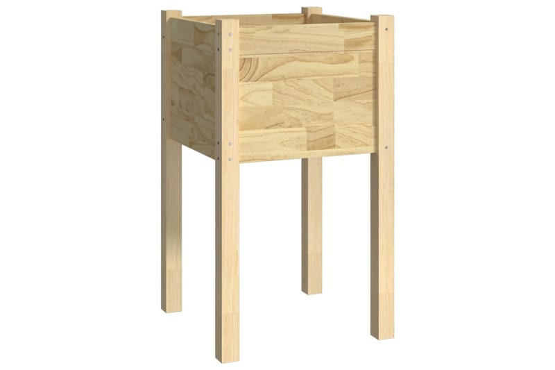 Plantekasser 2 stk 40x40x70 cm heltre furu - Brun - Hagemøbler - Øvrig utendørs - Tilbehør utendørs - Hagekrukker