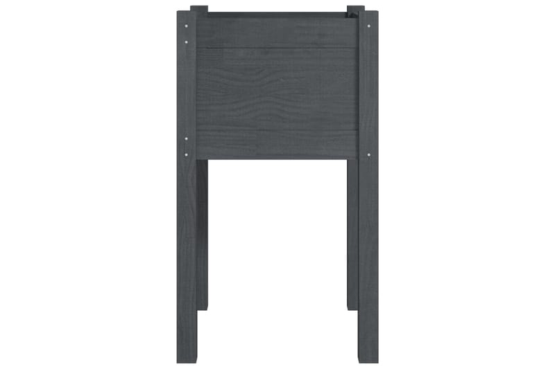 Plantekasser 2 stk 40x40x70 cm heltre furu grå - Grå - Hagemøbler - Øvrig utendørs - Tilbehør utendørs - Hagekrukker