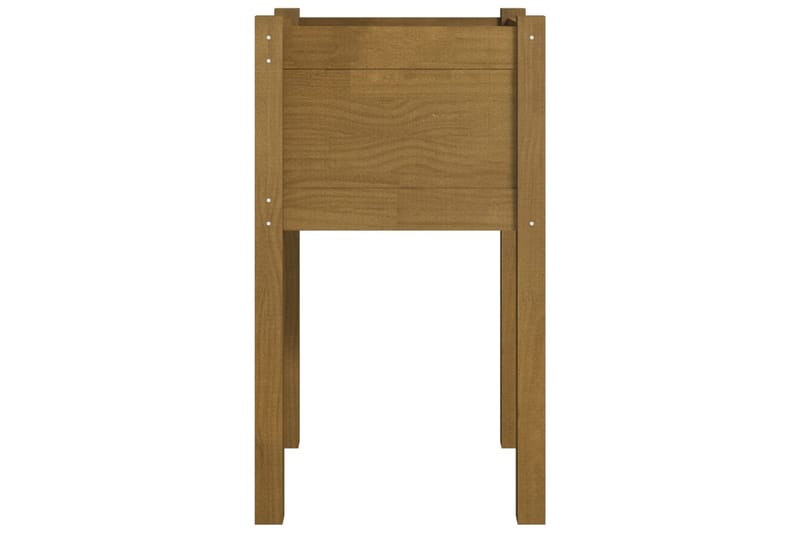 Plantekasser 2 stk 40x40x70 cm heltre furu honningbrun - Brun - Blomsterkasser - Hagekrukker