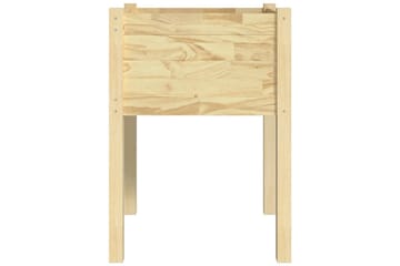 Plantekasser 2 stk 50x50x70 cm heltre furu - Brun - Hagemøbler - Øvrig utendørs - Tilbehør utendørs - Hagekrukker
