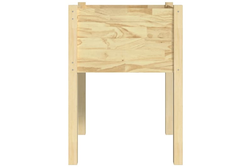 Plantekasser 2 stk 50x50x70 cm heltre furu - Brun - Blomsterkasser - Hagekrukker