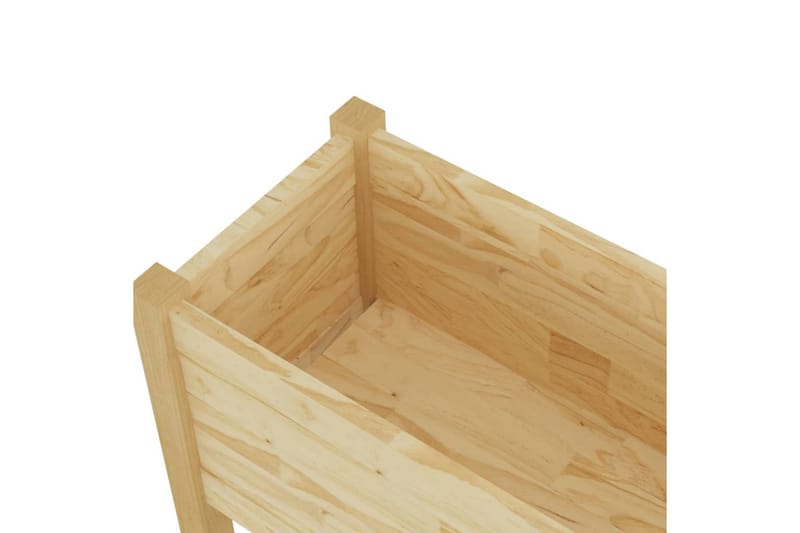 Plantekasser 2 stk 70x31x70 cm heltre furu - Brun - Hagemøbler - Øvrig utendørs - Tilbehør utendørs - Hagekrukker