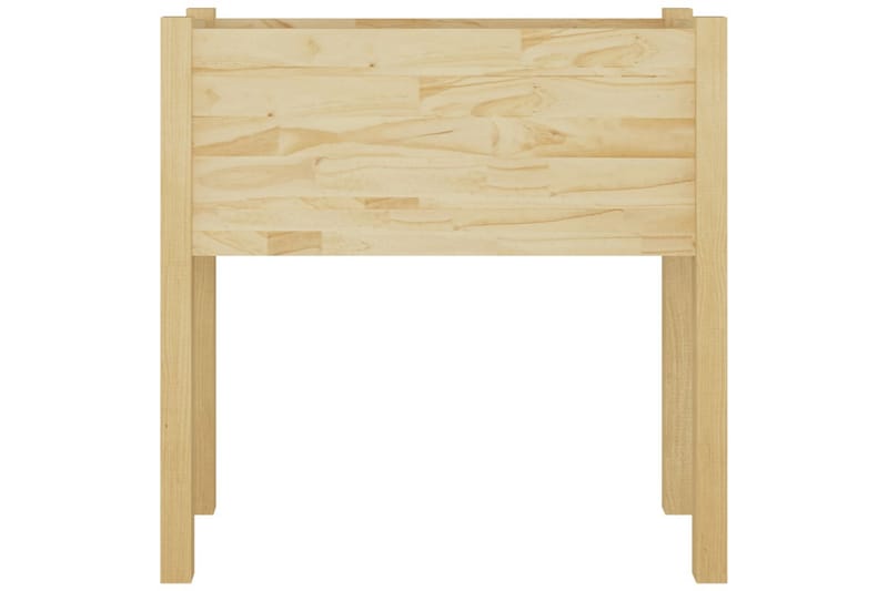 Plantekasser 2 stk 70x31x70 cm heltre furu - Brun - Blomsterkasser - Hagekrukker