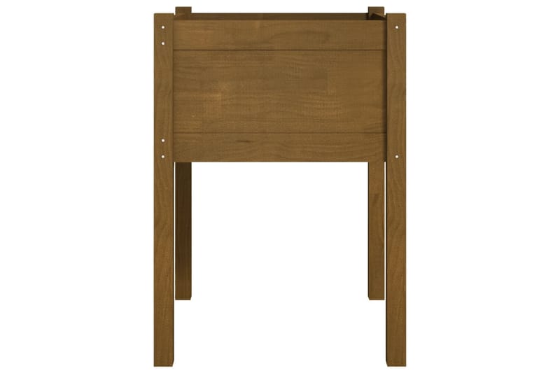 Plantekasser 2 stk honningbrun 50x50x70 cm heltre furu - Brun - Hagemøbler - Øvrig utendørs - Tilbehør utendørs - Hagekrukker