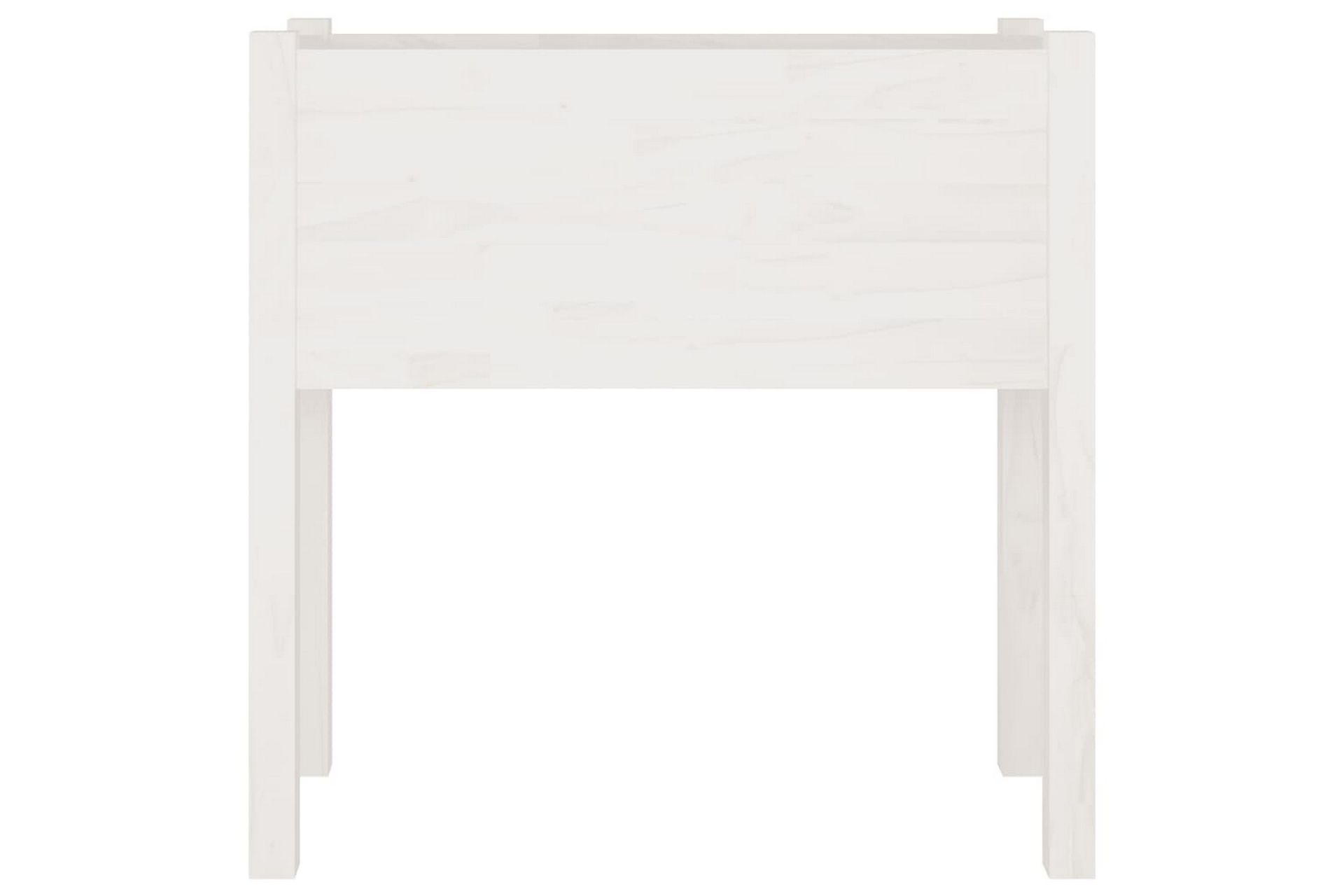 Plantekasser 2 stk hvit 70x31x70 cm heltre furu - Hvit - Hagemøbler - Øvrig utendørs - Tilbehør utendørs - Hagekrukker