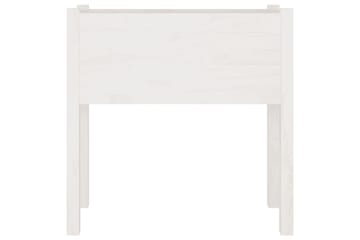 Plantekasser 2 stk hvit 70x31x70 cm heltre furu - Hvit - Hagemøbler - Øvrig utendørs - Tilbehør utendørs - Hagekrukker