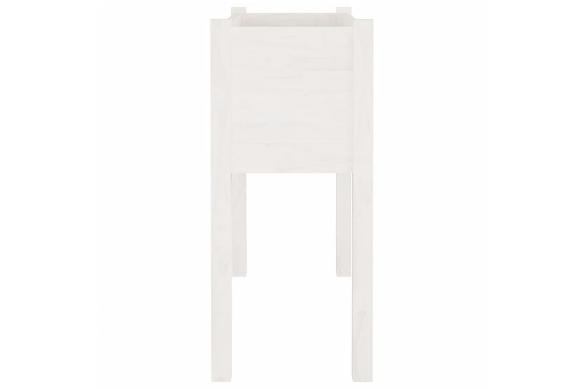 Plantekasser 2 stk hvit 70x31x70 cm heltre furu - Hvit - Hagemøbler - Øvrig utendørs - Tilbehør utendørs - Hagekrukker