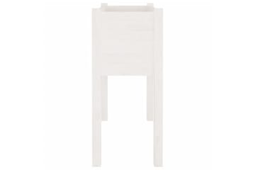 Plantekasser 2 stk hvit 70x31x70 cm heltre furu - Hvit - Hagemøbler - Øvrig utendørs - Tilbehør utendørs - Hagekrukker