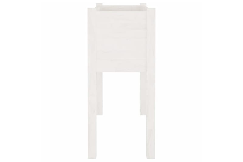 Plantekasser 2 stk hvit 70x31x70 cm heltre furu - Hvit - Hagemøbler - Øvrig utendørs - Tilbehør utendørs - Hagekrukker