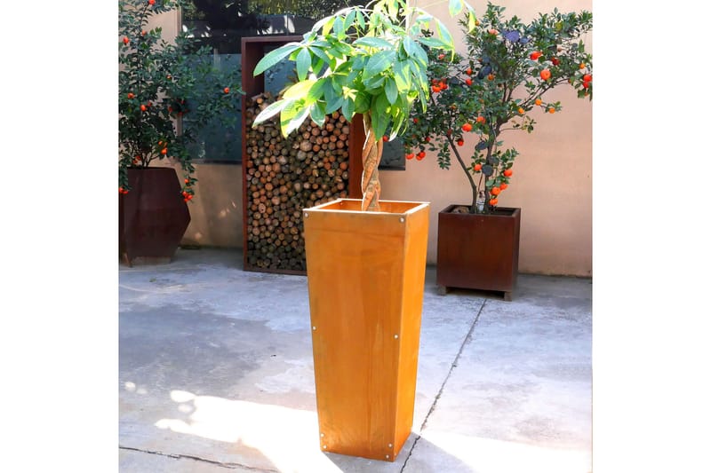 Plantepotte 30,5x40,6x99 cm - Brun - Store blomsterkrukker - Hagekrukker