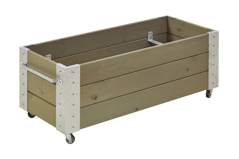PLUS Cubic Blomsterkasser med Hjul 120 x45 cm - Hagemøbler - Øvrig utendørs - Tilbehør utendørs - Hagekrukker