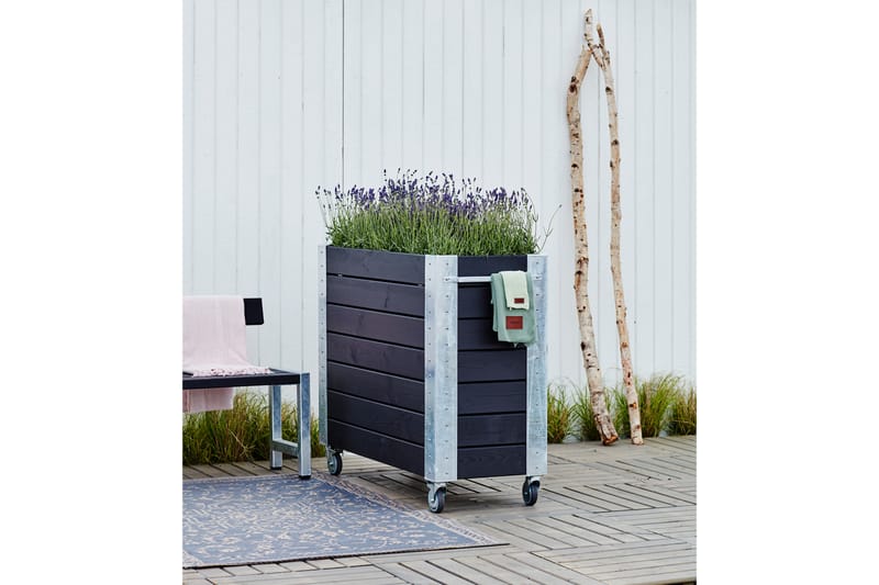 PLUS Cubic Blomsterkasser med Hjul 50x120x95 cm - Hagemøbler - Øvrig utendørs - Tilbehør utendørs - Hagekrukker