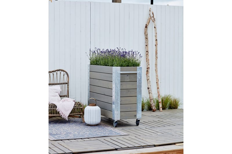 PLUS Cubic Blomsterkasser med Hjul 95 cm - Hagemøbler - Øvrig utendørs - Tilbehør utendørs - Hagekrukker