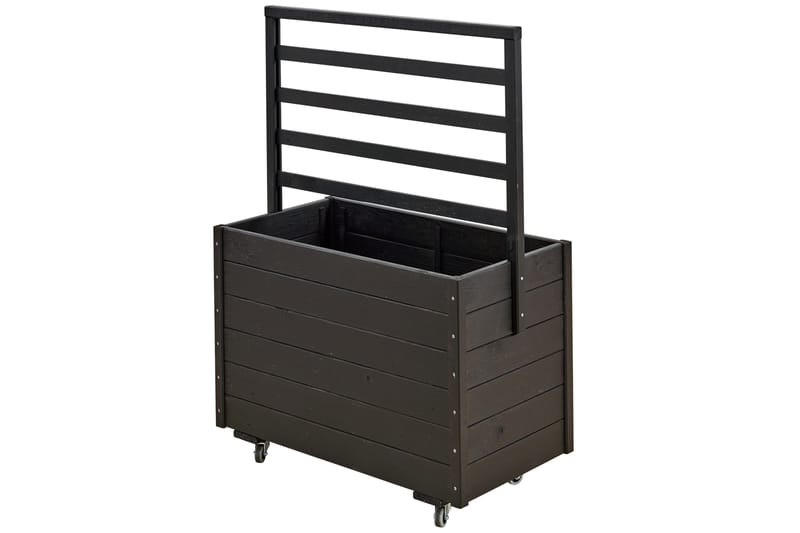 PLUS Plantekasse med Spaljé og Hjul 124 cm - Hagemøbler - Øvrig utendørs - Tilbehør utendørs - Hagekrukker