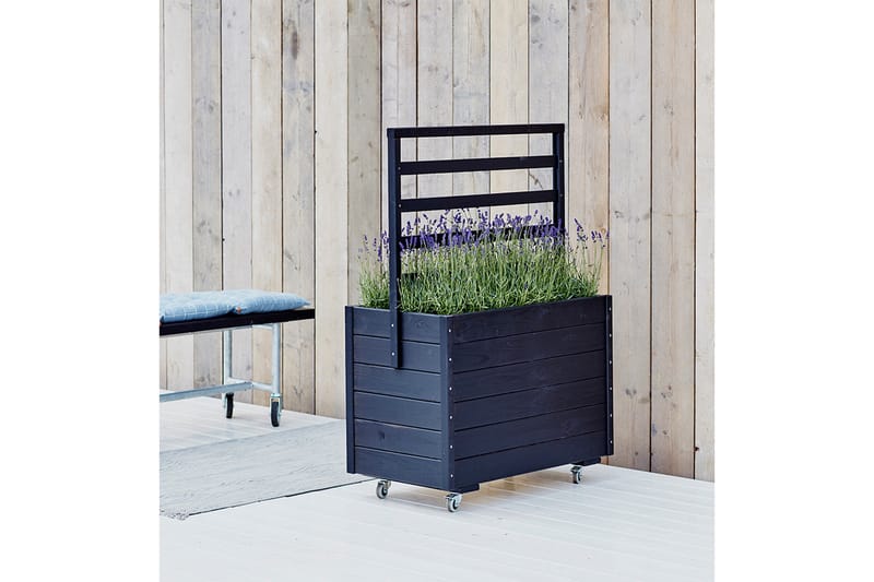 PLUS Plantekasse med Spaljé og Hjul 124 cm - Hagemøbler - Øvrig utendørs - Tilbehør utendørs - Hagekrukker