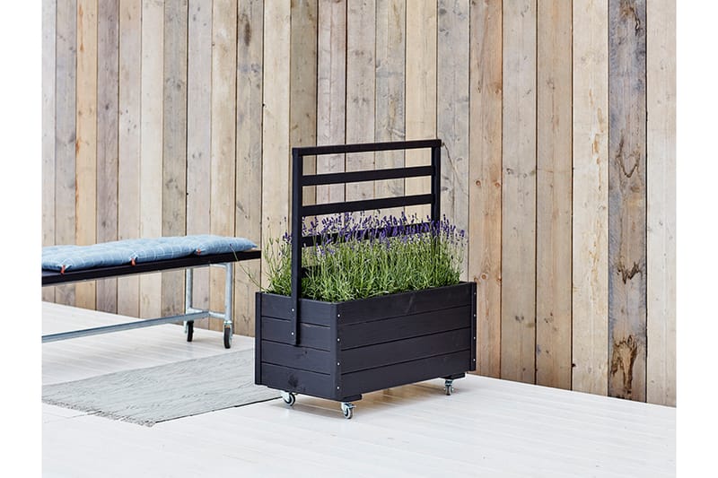 PLUS Plantekasse med Spaljé og Hjul 105 cm - Hagemøbler - Øvrig utendørs - Tilbehør utendørs - Hagekrukker
