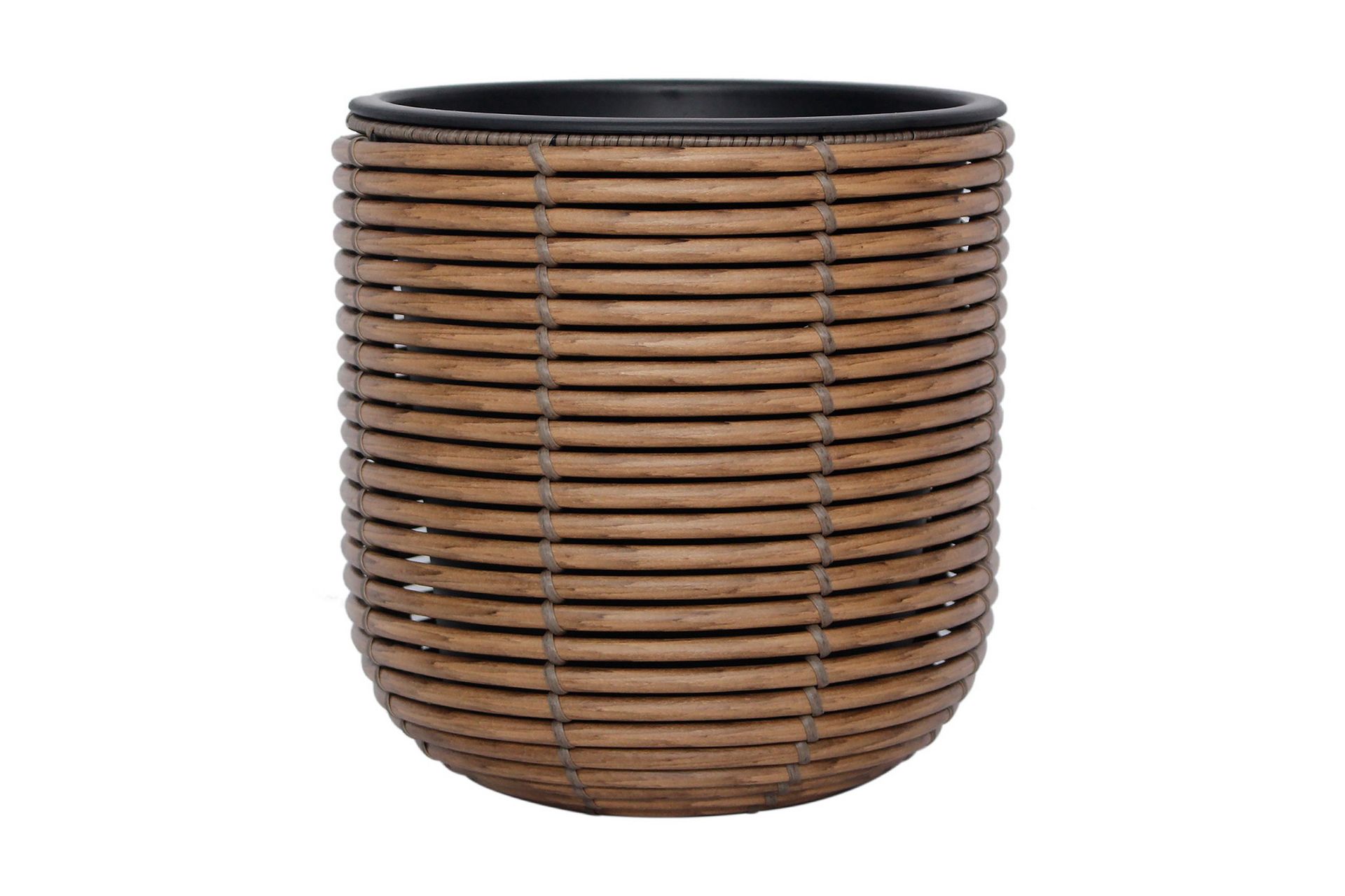 Wicker Blomsterkrukke D27xH28 cm Brun -
