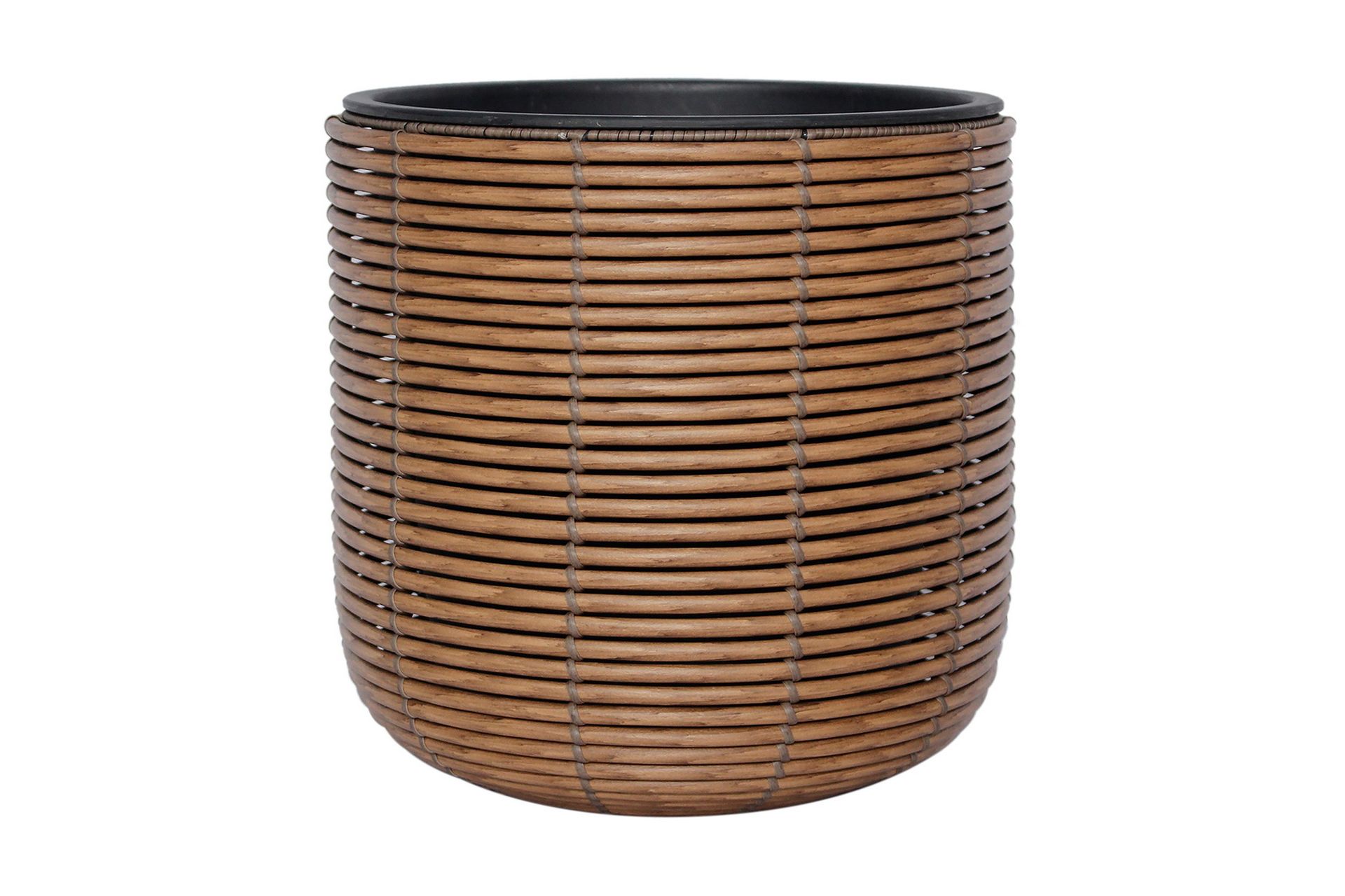 Wicker Blomsterkrukke D35xH36 cm Brun -